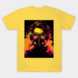 Neon Gasmask T-Shirt